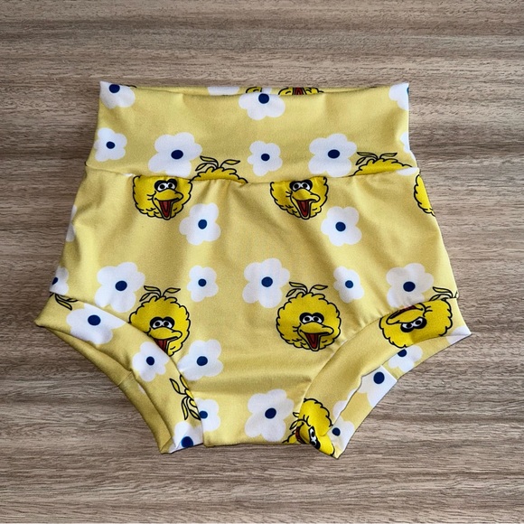 Sesame Street big bird yellow bummies handmade new - Picture 1 of 2